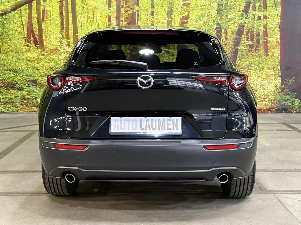 Mazda CX-30 2.0 e-SkyActiv-G M Hybrid Homura Automaat Head Up ACC Elek. Klep Navi Camera Keyless 18 Inch Stoelverw.