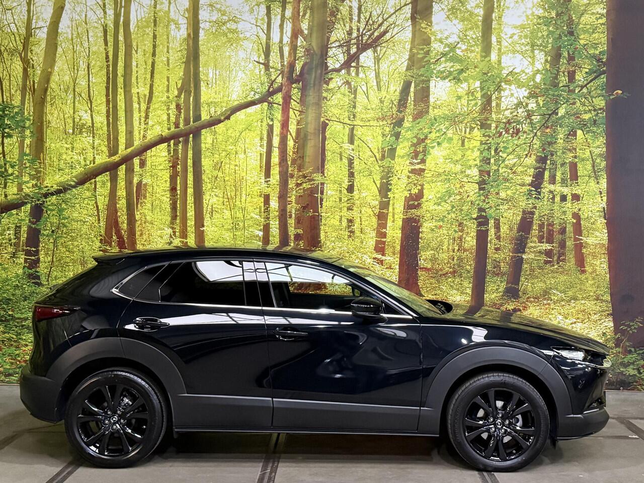 Mazda CX-30 2.0 e-SkyActiv-G M Hybrid Homura Automaat Head Up ACC Elek. Klep Navi Camera Keyless 18 Inch Stoelverw.