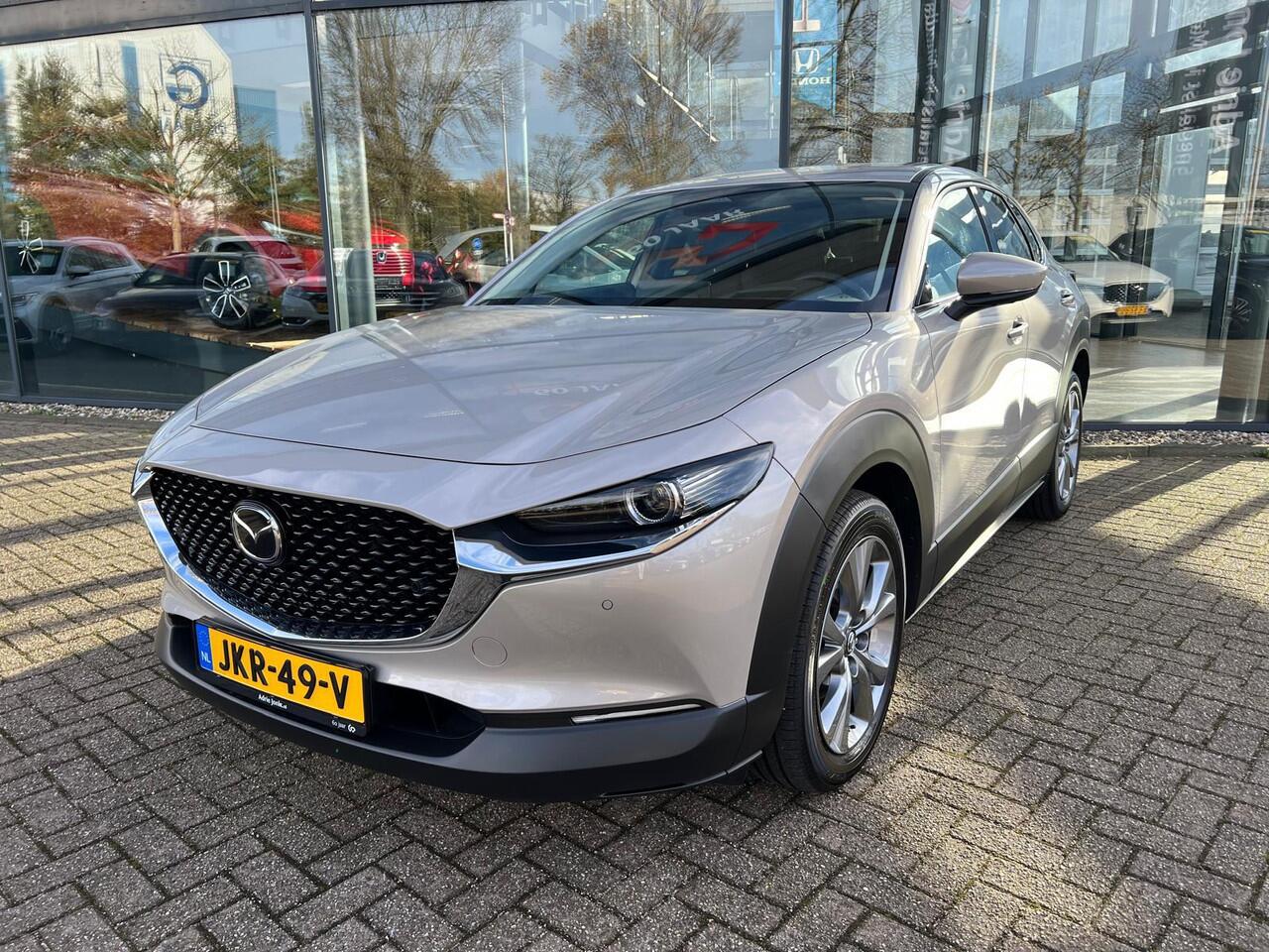Mazda CX-30 2.5 e-SkyActiv-G M Hybrid Takumi | AUTOMAAT |LEDER | Bose AUDIO | 360 CAMERA | EL.A.KLEP | Bijna NIEUWE AUTO | ¤ 8.500,- voordeel!!!