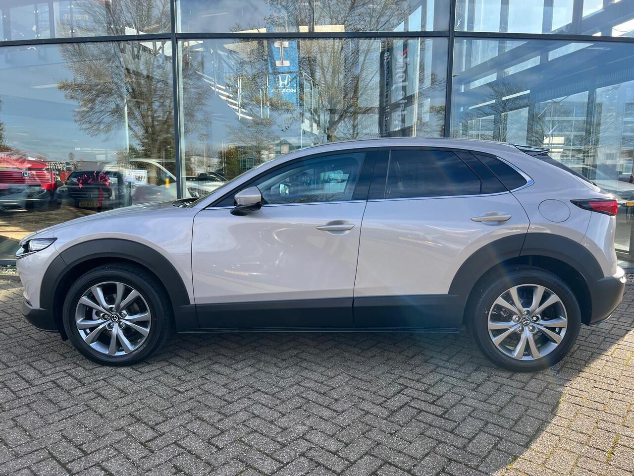 Mazda CX-30 2.5 e-SkyActiv-G M Hybrid Takumi | AUTOMAAT |LEDER | Bose AUDIO | 360 CAMERA | EL.A.KLEP | Bijna NIEUWE AUTO | ¤ 8.500,- voordeel!!!