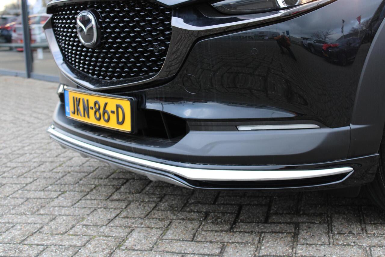 Mazda CX-30 2.0 e-SkyActiv-X 186 M Hybrid Nagisa , Demovoordeel ¤ 5.000,-, Automaat, Aero/Accessoires Pakket, Adap. Cruise, Bose, Clima, LMV 18 Inch, Camera, PDC, Navi, HUD, Apple Carplay
