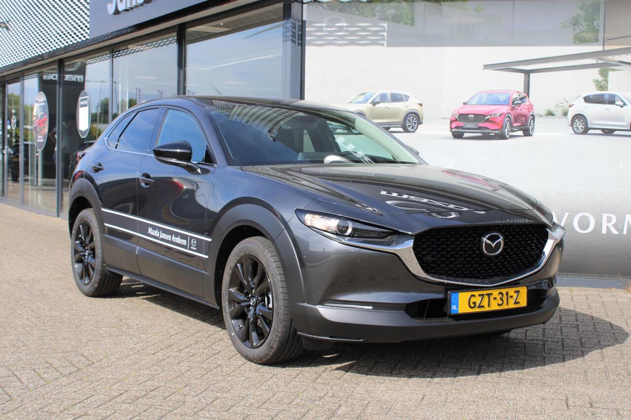 Mazda CX-30 2.0 e-SkyActiv-X 186 M Hybrid Homura , Demovoordeel ¤ 7.890,-, Automaat, Navi, Adap.Cruise, Clima, Apple Carplay, Camera, PDC, HUD, Stoelverwarming, 18" LMV