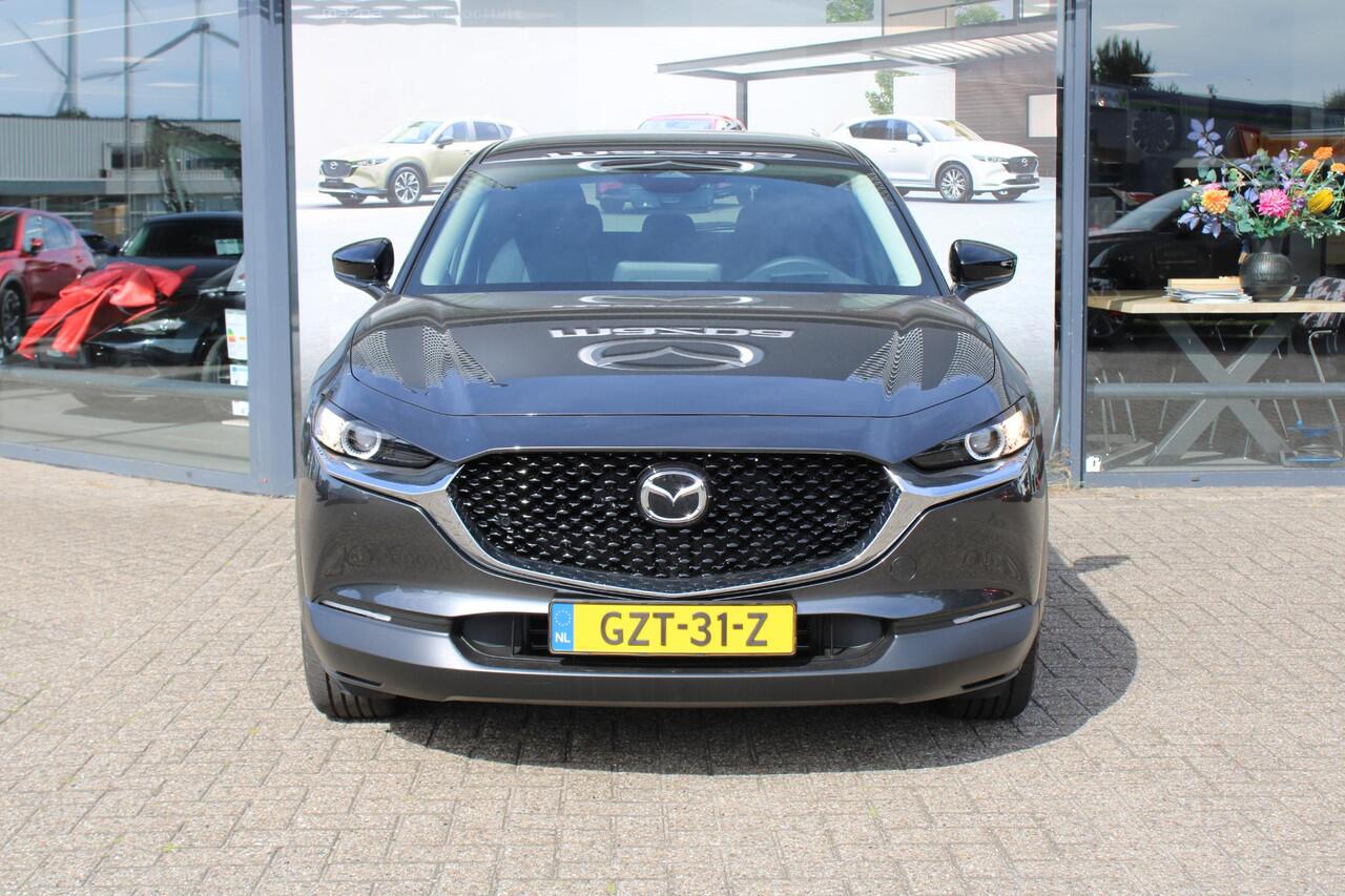Mazda CX-30 2.0 e-SkyActiv-X 186 M Hybrid Homura , Demovoordeel ¤ 7.890,-, Automaat, Navi, Adap.Cruise, Clima, Apple Carplay, Camera, PDC, HUD, Stoelverwarming, 18" LMV
