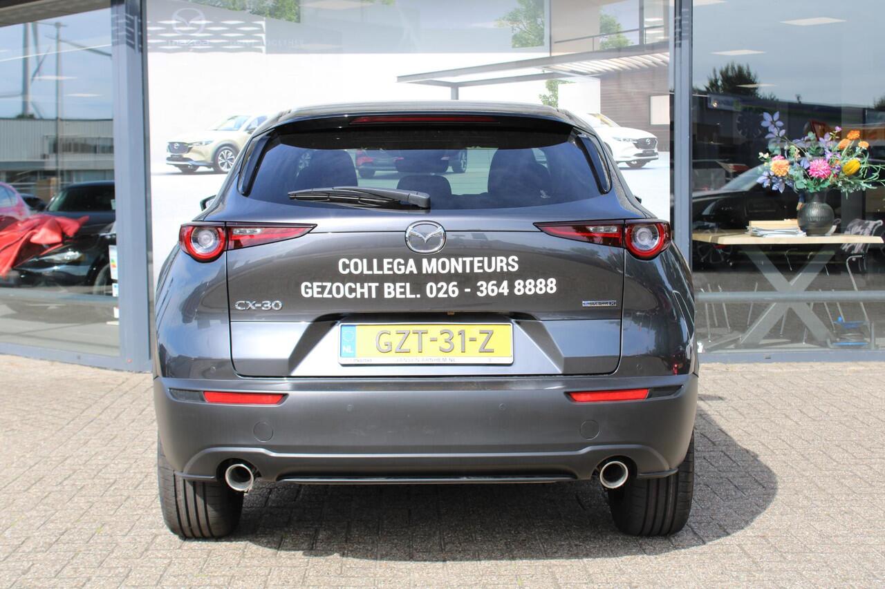 Mazda CX-30 2.0 e-SkyActiv-X 186 M Hybrid Homura , Demovoordeel ¤ 7.890,-, Automaat, Navi, Adap.Cruise, Clima, Apple Carplay, Camera, PDC, HUD, Stoelverwarming, 18" LMV