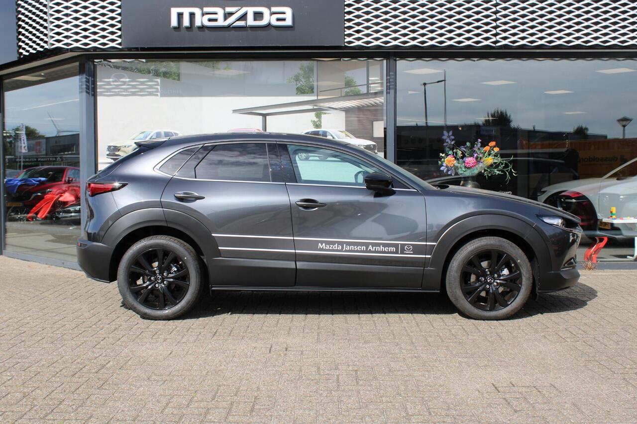 Mazda CX-30 2.0 e-SkyActiv-X 186 M Hybrid Homura , Demovoordeel ¤ 7.890,-, Automaat, Navi, Adap.Cruise, Clima, Apple Carplay, Camera, PDC, HUD, Stoelverwarming, 18" LMV