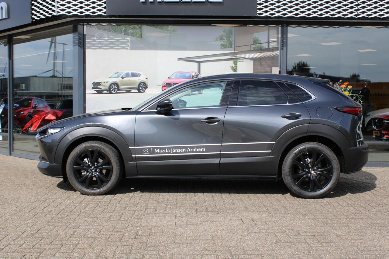 Mazda CX-30 2.0 e-SkyActiv-X 186 M Hybrid Homura , Demovoordeel ¤ 7.890,-, Automaat, Navi, Adap.Cruise, Clima, Apple Carplay, Camera, PDC, HUD, Stoelverwarming, 18" LMV