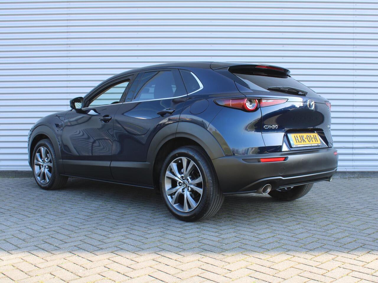 Mazda CX-30 2.0 e-SkyActiv-X M Hybrid Homura | Camera | Cruise adapt. | Stoelverwarming | 18" LM | Elek. achterklep | HUD | LED | BTW auto |