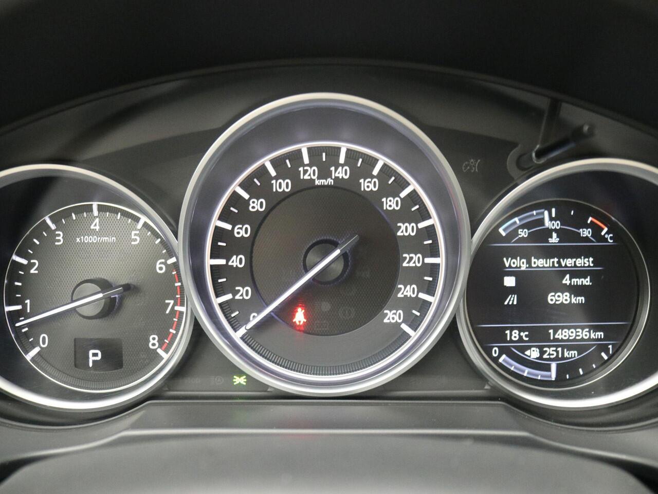 Mazda CX-5 2.5 SkyActiv-G 194PK GT-M 4WD AUTOMAAT / Stoel en Stuur Verwarming / Trekhaak / 2000kg Trekgewicht / Adaptieve Cruise / Elektrische Voorstoelen / Historie Bekend / HUD Display / Navigatie /