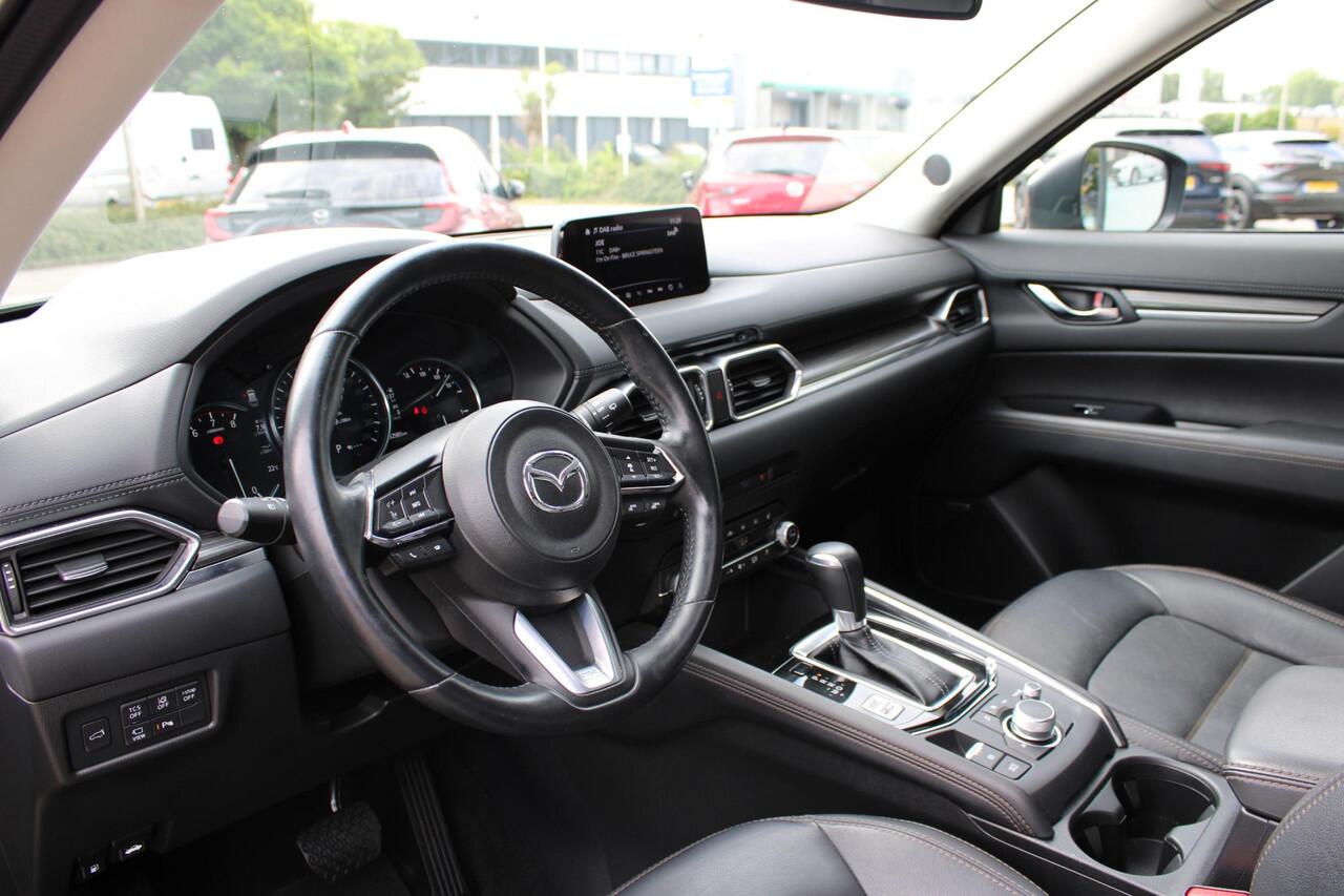 Mazda CX-5 2.5 SkyActiv-G 194 Luxury , Automaat, Leder, Bose, HUD, 360 Camera, Adap. Cruise, Stoelventilatie, Stoelverwarming, Stuurverwarming, LMV 19 Inch, Schuif/kanteldak, Navi, Apple Carplay