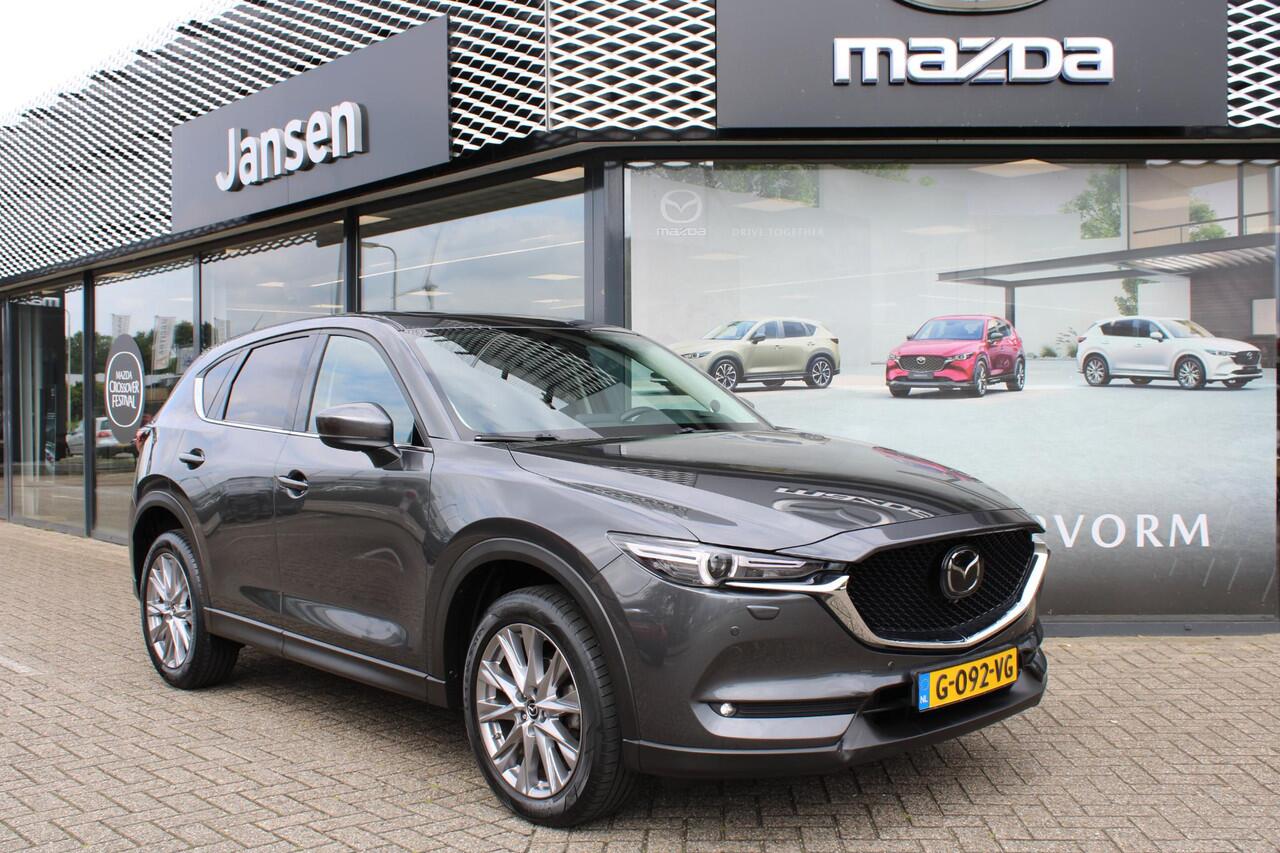 Mazda CX-5 2.5 SkyActiv-G 194 Luxury , Automaat, Leder, Bose, HUD, 360 Camera, Adap. Cruise, Stoelventilatie, Stoelverwarming, Stuurverwarming, LMV 19 Inch, Schuif/kanteldak, Navi, Apple Carplay