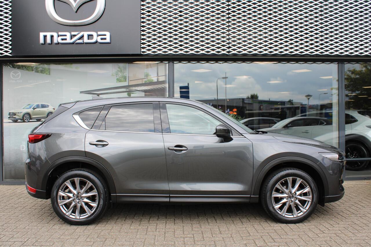 Mazda CX-5 2.5 SkyActiv-G 194 Luxury , Automaat, Leder, Bose, HUD, 360 Camera, Adap. Cruise, Stoelventilatie, Stoelverwarming, Stuurverwarming, LMV 19 Inch, Schuif/kanteldak, Navi, Apple Carplay