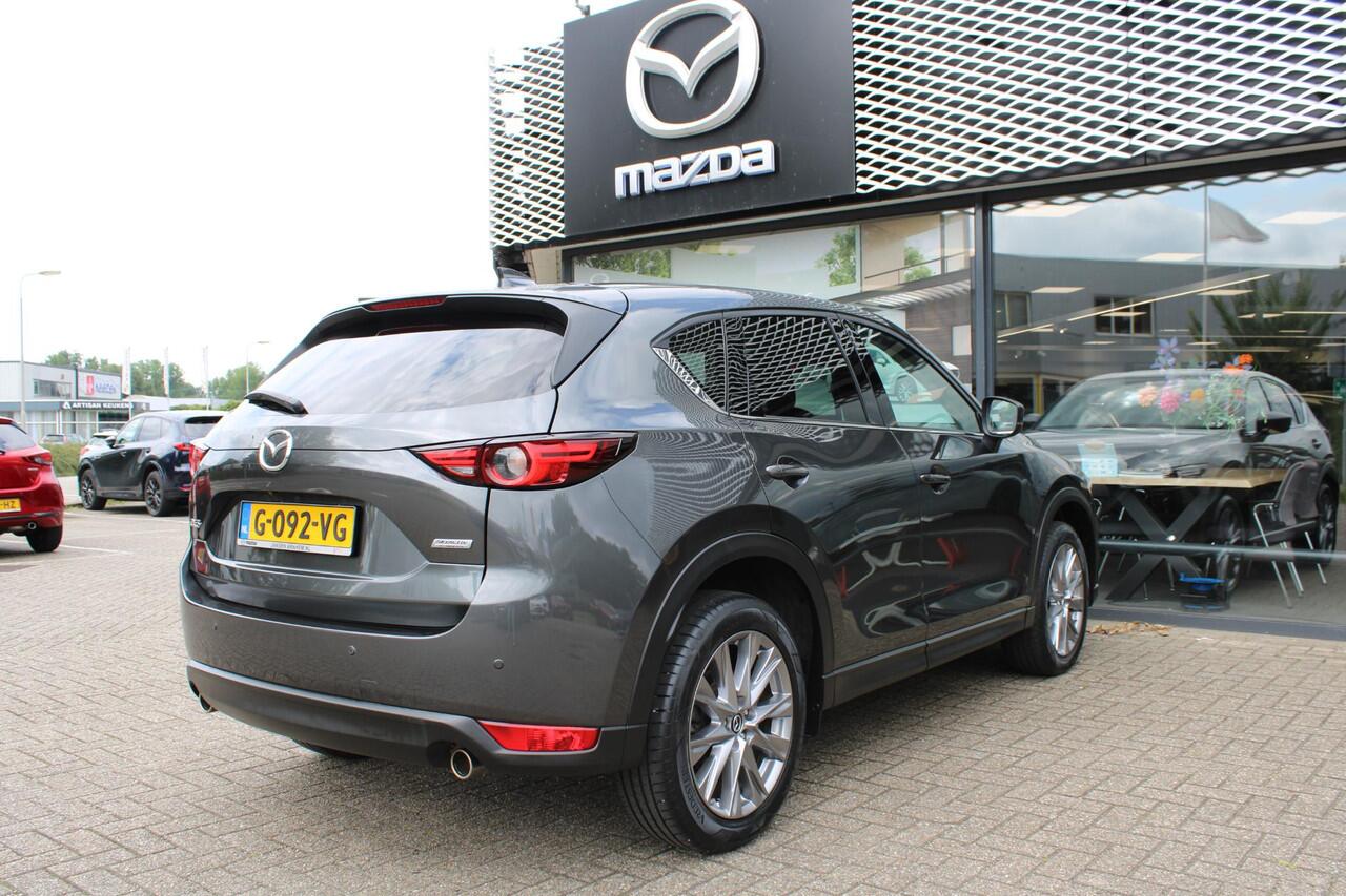 Mazda CX-5 2.5 SkyActiv-G 194 Luxury , Automaat, Leder, Bose, HUD, 360 Camera, Adap. Cruise, Stoelventilatie, Stoelverwarming, Stuurverwarming, LMV 19 Inch, Schuif/kanteldak, Navi, Apple Carplay