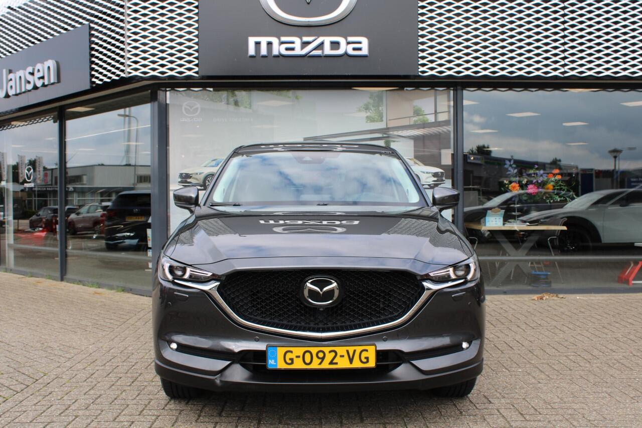 Mazda CX-5 2.5 SkyActiv-G 194 Luxury , Automaat, Leder, Bose, HUD, 360 Camera, Adap. Cruise, Stoelventilatie, Stoelverwarming, Stuurverwarming, LMV 19 Inch, Schuif/kanteldak, Navi, Apple Carplay