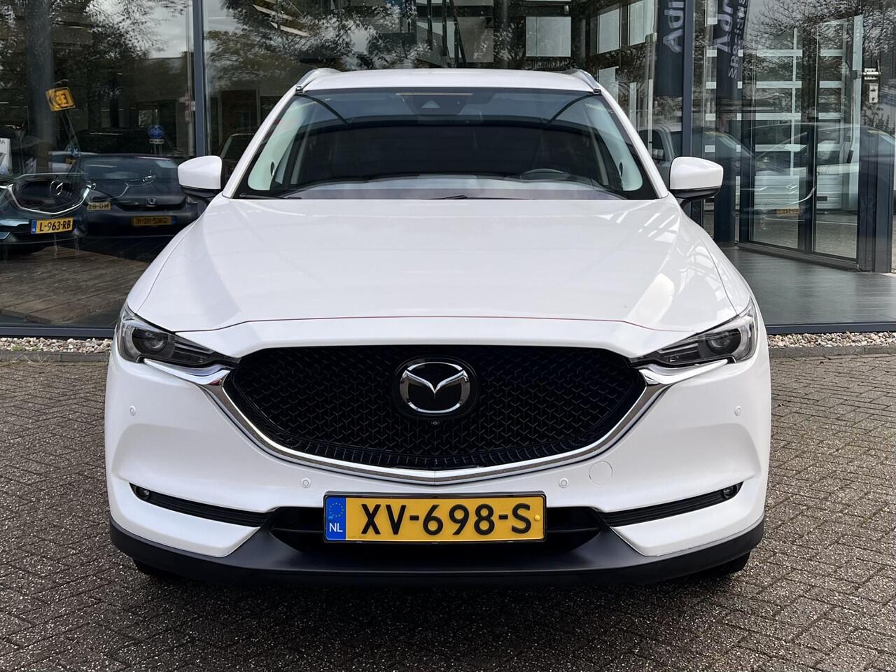 Mazda CX-5 2.0 SkyActiv-G 165 Luxury AUTOMAAT | TREKHAAK | 360gr CAMERA | EL. A.KLEP | Bose AUDIO | LEDER | STOEL VERWARMING en VENTILATIE | NED.AUTO | DELAER ONDERHOUDEN