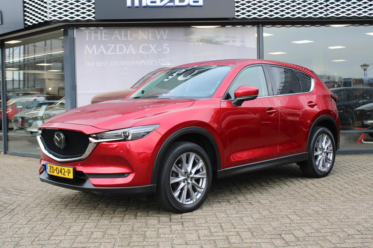Mazda CX-5 2.5 SkyActiv-G 194 Luxury , Automaat, Trekhaak, Leder, Schuifdak, 360 Camera, Adap.Cruise, Bose, Stoel/Stuurverwarming, Stoelventilatie, Carplay, HUD, PDC, LMV 19 Inch, LKA