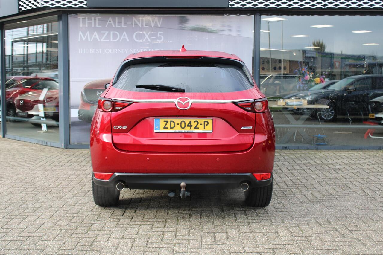 Mazda CX-5 2.5 SkyActiv-G 194 Luxury , Automaat, Trekhaak, Leder, Schuifdak, 360 Camera, Adap.Cruise, Bose, Stoel/Stuurverwarming, Stoelventilatie, Carplay, HUD, PDC, LMV 19 Inch, LKA
