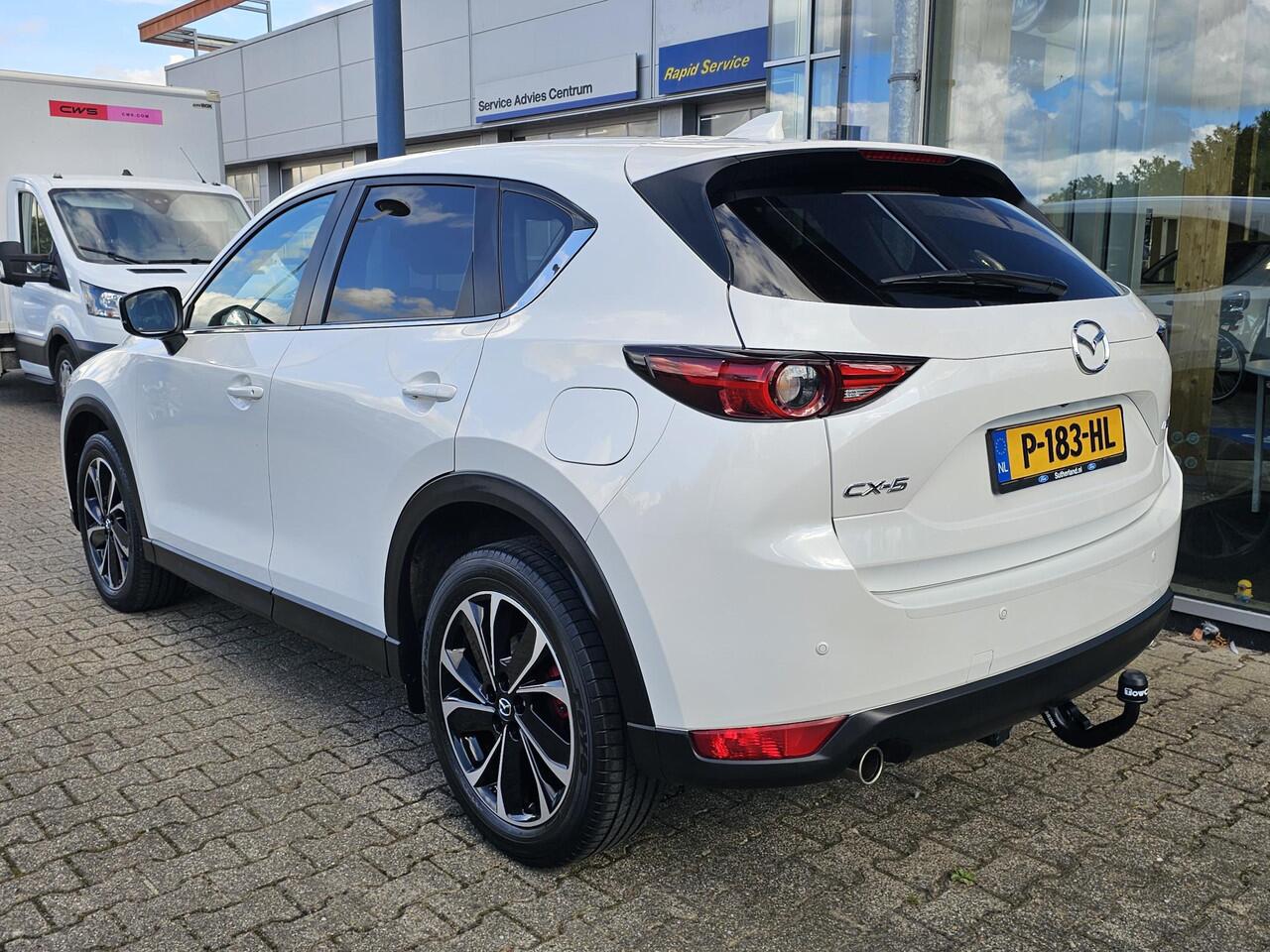 Mazda CX-5 2.5 SkyActiv-G 194 Luxury | Xenon | 19'' velgen | Head-up display | App-voorbereiding | Trekhaak | 2.000 kg trekgewicht | Elektrisch bedienbare achterklep etc.