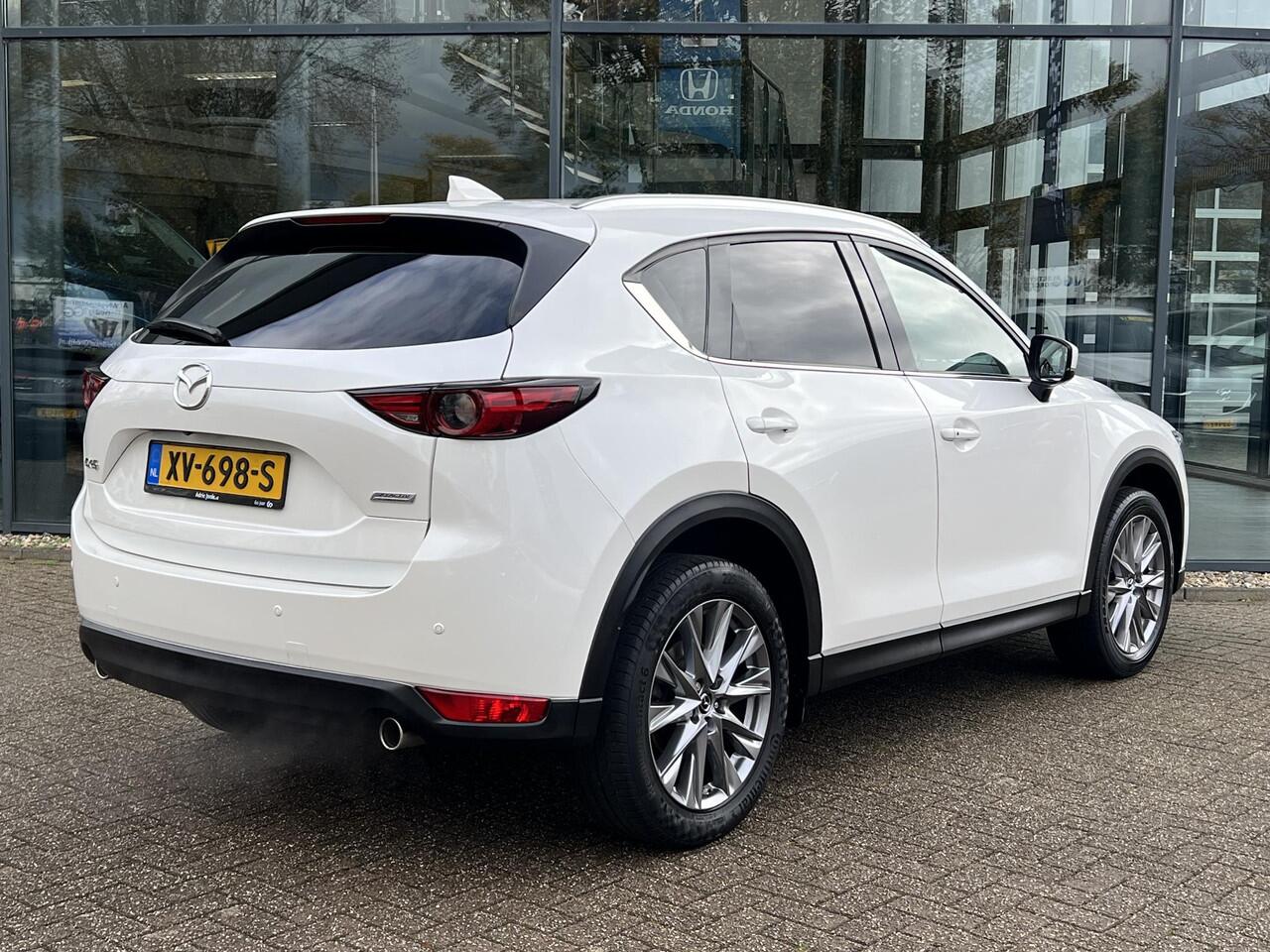 Mazda CX-5 2.0 SkyActiv-G 165 Luxury AUTOMAAT | TREKHAAK | 360gr CAMERA | EL. A.KLEP | Bose AUDIO | LEDER | STOEL VERWARMING en VENTILATIE | NED.AUTO | DELAER ONDERHOUDEN