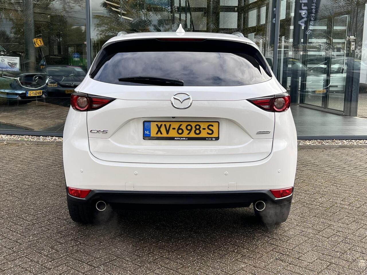 Mazda CX-5 2.0 SkyActiv-G 165 Luxury AUTOMAAT | TREKHAAK | 360gr CAMERA | EL. A.KLEP | Bose AUDIO | LEDER | STOEL VERWARMING en VENTILATIE | NED.AUTO | DELAER ONDERHOUDEN