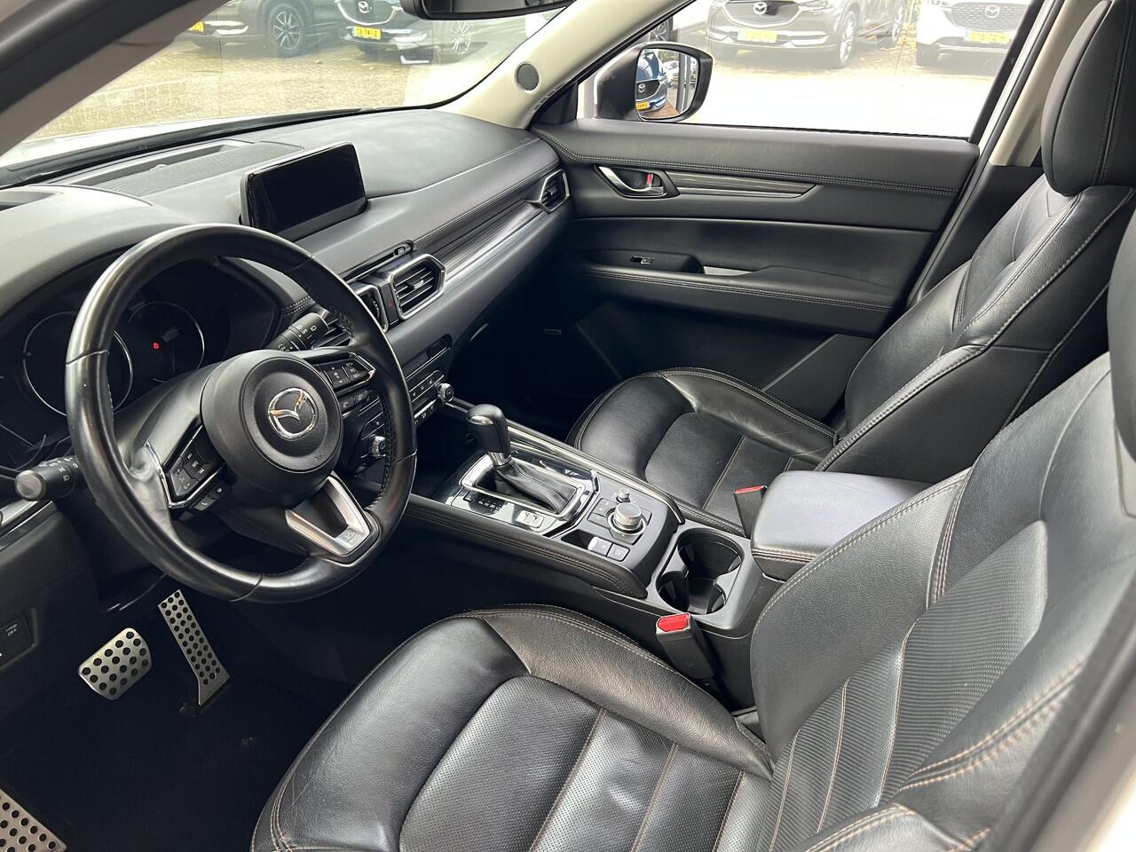 Mazda CX-5 2.0 SkyActiv-G 165 Luxury AUTOMAAT | TREKHAAK | 360gr CAMERA | EL. A.KLEP | Bose AUDIO | LEDER | STOEL VERWARMING en VENTILATIE | NED.AUTO | DELAER ONDERHOUDEN