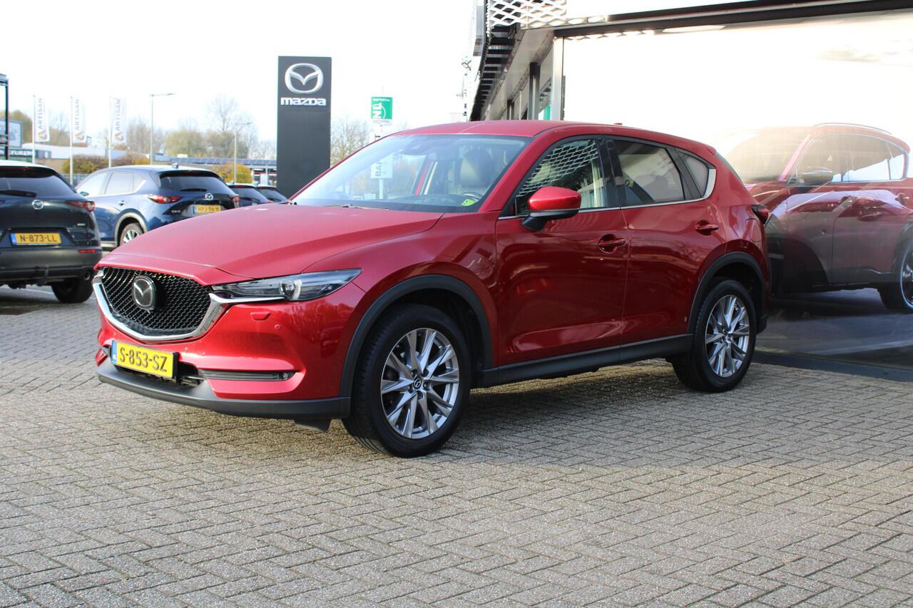 Mazda CX-5 2.5 SkyActiv-G 194 Luxury , Automaat, Leder, Trekhaak, 360 Camera, Clima, Adap.Cruise, Bose, Stoel/Stuurverwarming, Stoelventalatie, Apple Carplay, Android Auto, PDC, LKA, HUD, LMV 19 Inch
