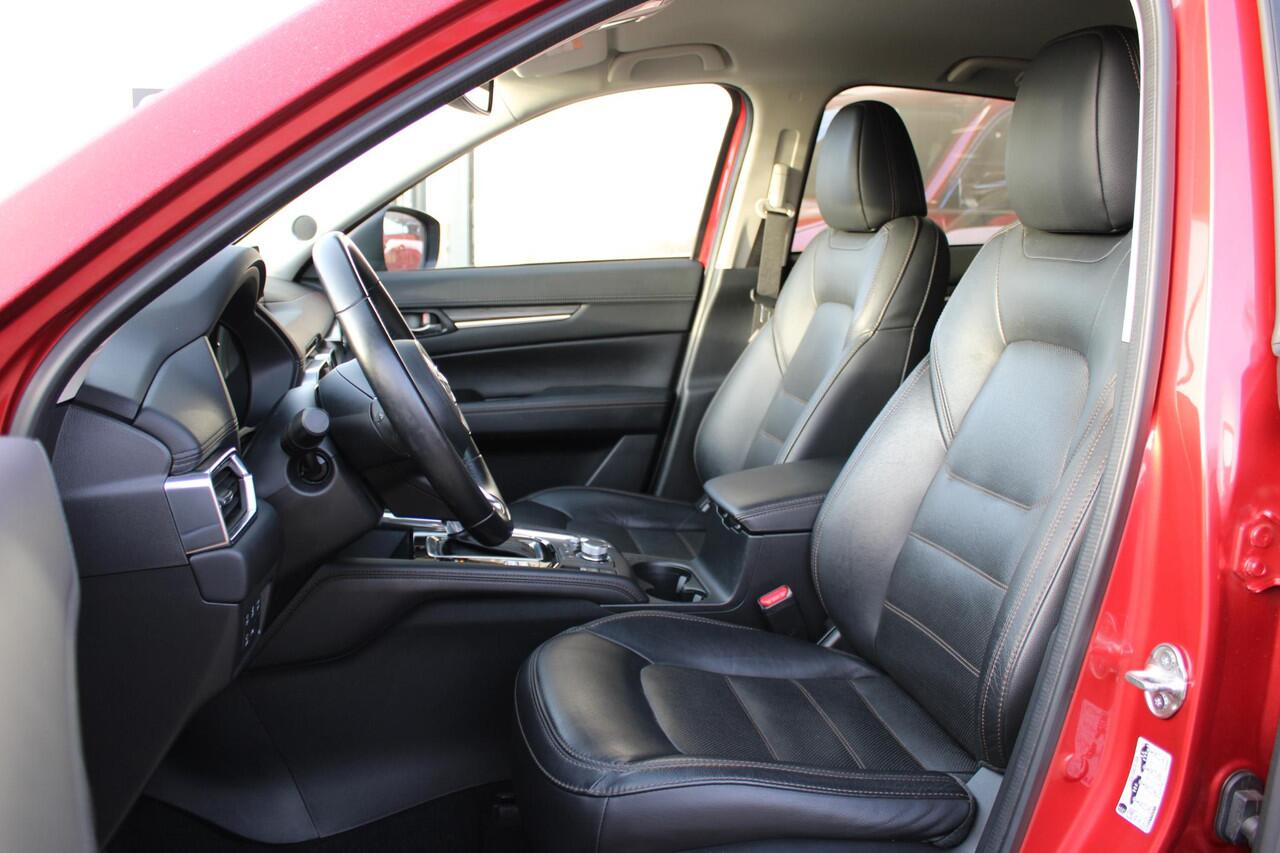 Mazda CX-5 2.5 SkyActiv-G 194 Luxury , Automaat, Leder, Trekhaak, 360 Camera, Clima, Adap.Cruise, Bose, Stoel/Stuurverwarming, Stoelventalatie, Apple Carplay, Android Auto, PDC, LKA, HUD, LMV 19 Inch