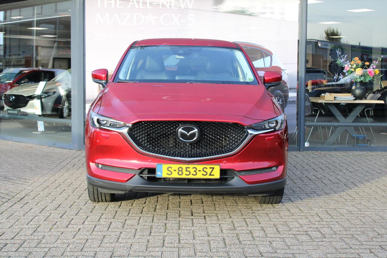 Mazda CX-5 2.5 SkyActiv-G 194 Luxury , Automaat, Leder, Trekhaak, 360 Camera, Clima, Adap.Cruise, Bose, Stoel/Stuurverwarming, Stoelventalatie, Apple Carplay, Android Auto, PDC, LKA, HUD, LMV 19 Inch