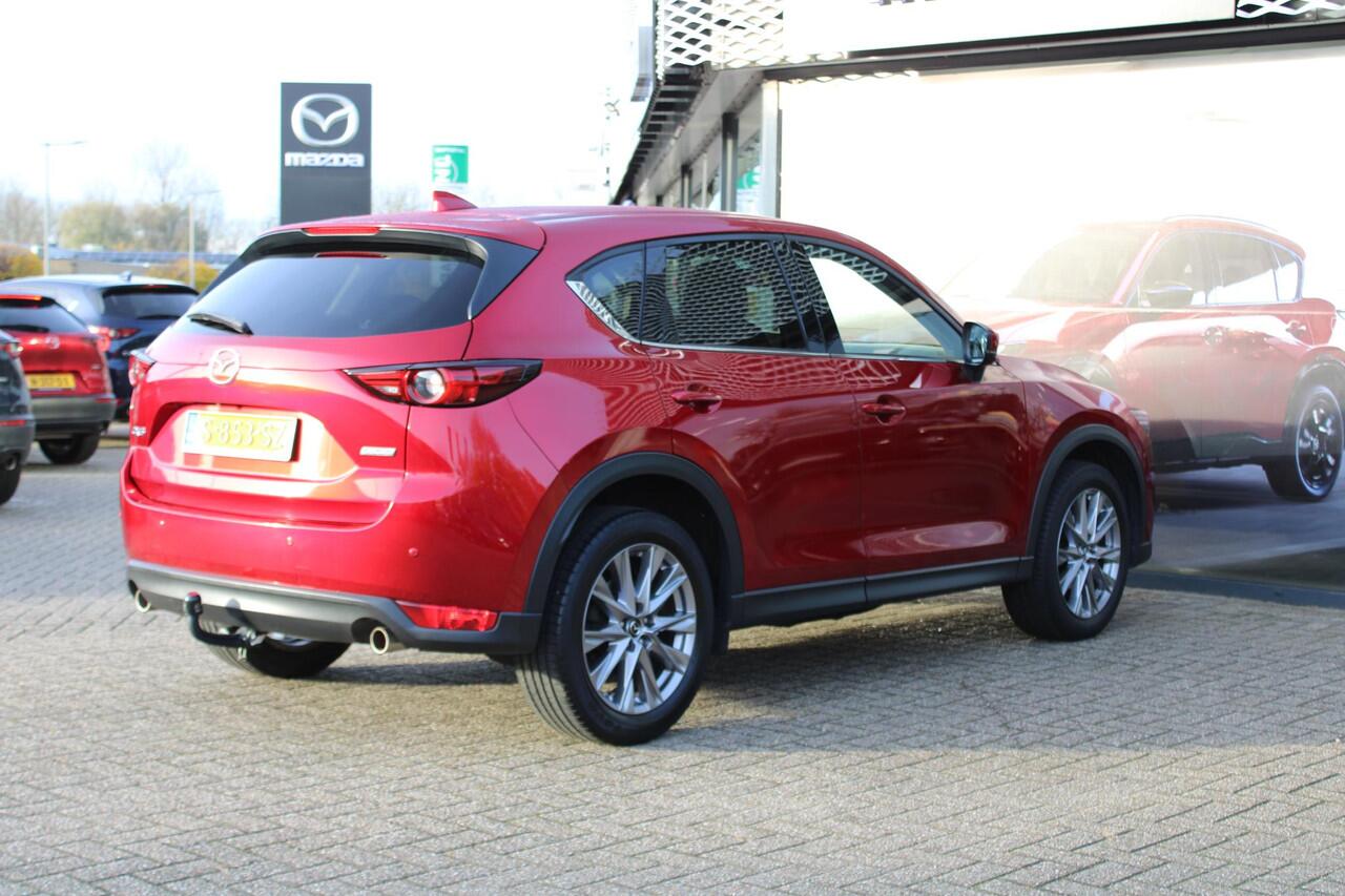 Mazda CX-5 2.5 SkyActiv-G 194 Luxury , Automaat, Leder, Trekhaak, 360 Camera, Clima, Adap.Cruise, Bose, Stoel/Stuurverwarming, Stoelventalatie, Apple Carplay, Android Auto, PDC, LKA, HUD, LMV 19 Inch