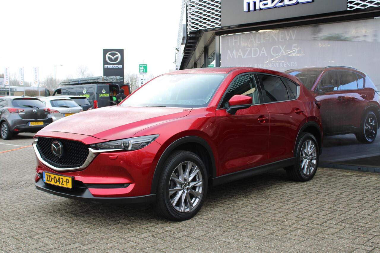 Mazda CX-5 2.5 SkyActiv-G 194 Luxury , Automaat, Trekhaak, Leder, Schuifdak, 360 Camera, Adap.Cruise, Bose, Stoel/Stuurverwarming, Stoelventilatie, Carplay, HUD, PDC, LMV 19 Inch, LKA