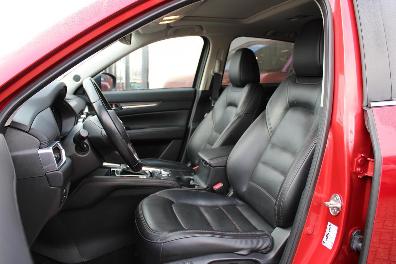 Mazda CX-5 2.5 SkyActiv-G 194 Luxury , Automaat, Trekhaak, Leder, Schuifdak, 360 Camera, Adap.Cruise, Bose, Stoel/Stuurverwarming, Stoelventilatie, Carplay, HUD, PDC, LMV 19 Inch, LKA