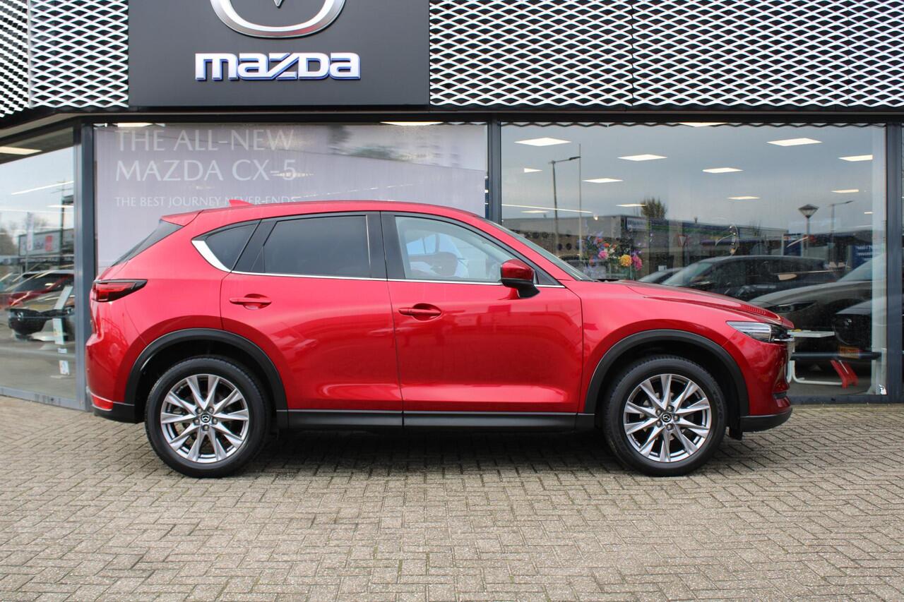 Mazda CX-5 2.5 SkyActiv-G 194 Luxury , Automaat, Trekhaak, Leder, Schuifdak, 360 Camera, Adap.Cruise, Bose, Stoel/Stuurverwarming, Stoelventilatie, Carplay, HUD, PDC, LMV 19 Inch, LKA