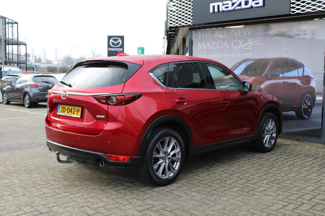 Mazda CX-5 2.5 SkyActiv-G 194 Luxury , Automaat, Trekhaak, Leder, Schuifdak, 360 Camera, Adap.Cruise, Bose, Stoel/Stuurverwarming, Stoelventilatie, Carplay, HUD, PDC, LMV 19 Inch, LKA