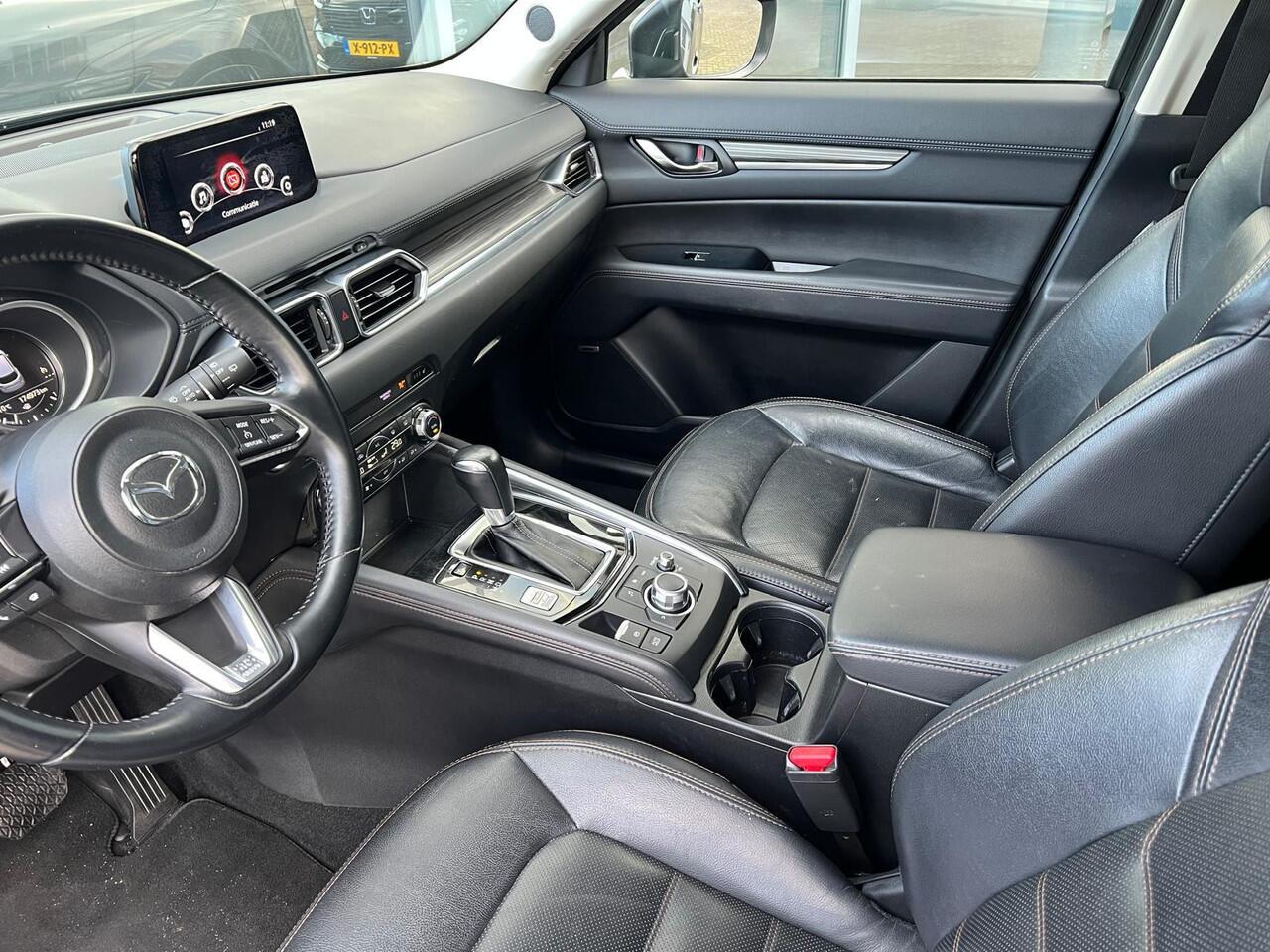 Mazda CX-5 2.0 SkyActiv-G 165 Skylease Luxury AUTOMAAT | TREKHAAK | 360 CAMERA | NAVIGTIE | EL.A.KLEP | APPLE CARPLAY / ANDROID AUTO | LEDER | Bose AUDIO | HEAD-UP DISPLAY |