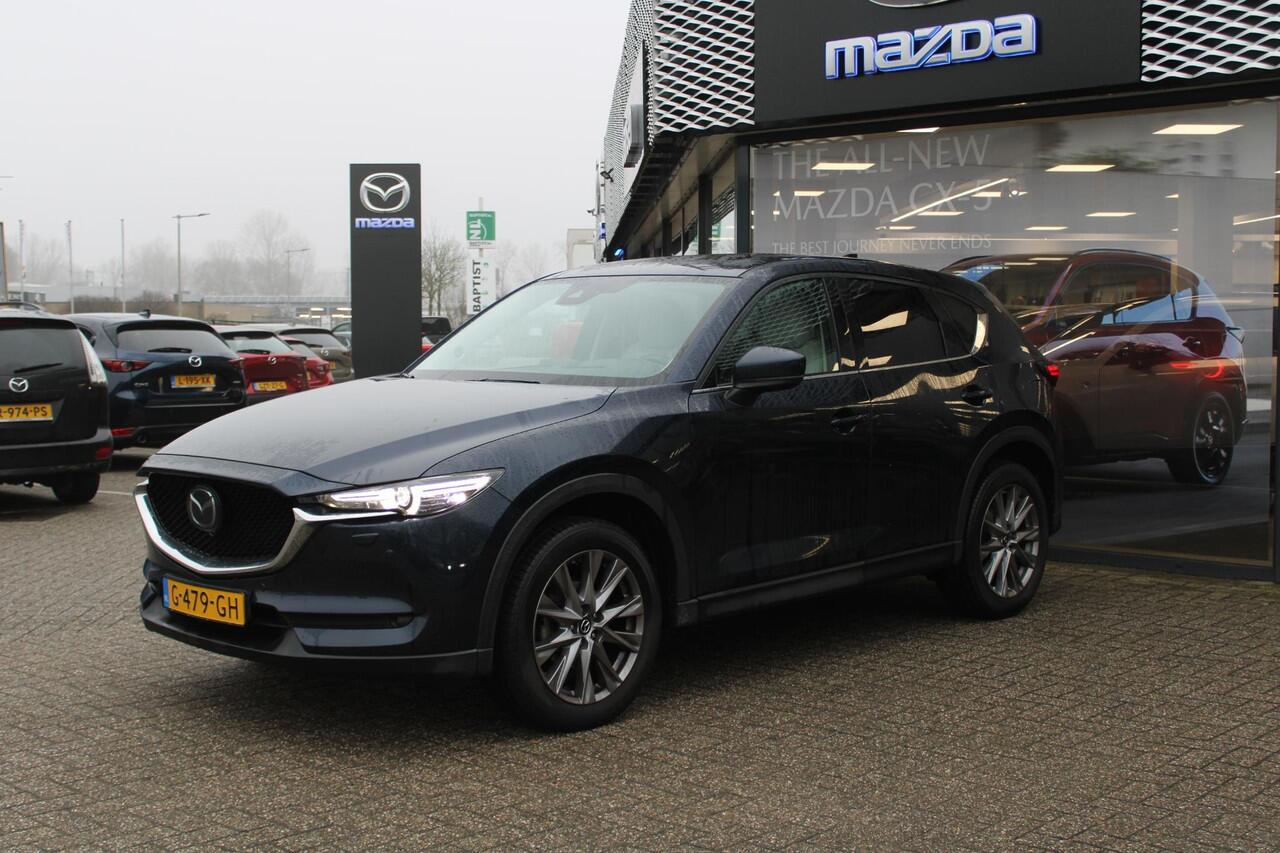 Mazda CX-5 2.5 SkyActiv-G 194 Luxury , Automaat, Trekhaak, Wit Leder, Schuifdak, 360 camera, Clima, Adap.Cruise, Apple Carplay, Android Auto, Stoel/Stuurverwarming, Stoelventilatie, Bose, LMV 19 Inch, HUD, PDC, LKA,