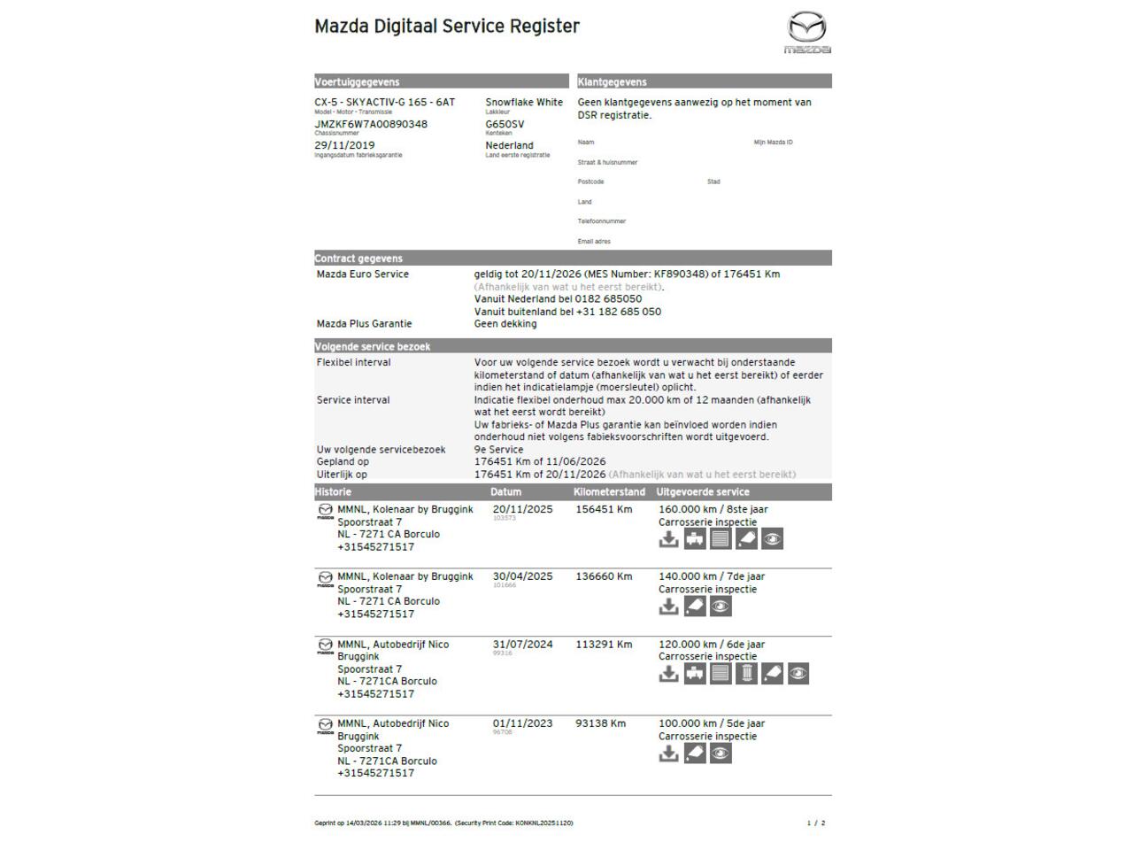 Mazda CX-5 SkyActiv-G 165 automaat Business Luxury *BTW auto* *Dealeronderhouden* *All-in prijs*