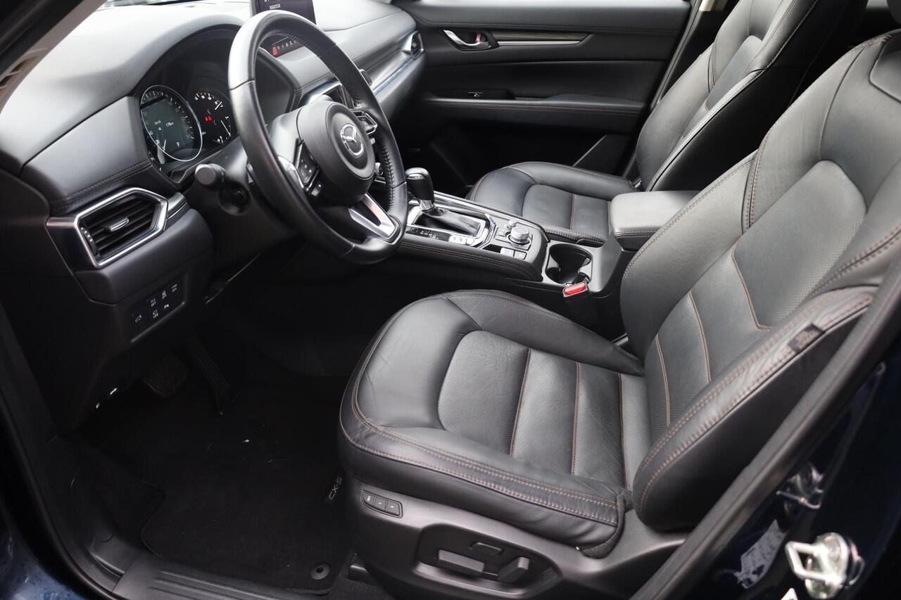 Mazda CX-5 2.0 SkyActiv-G 165 Signature HUD/ADD 360-CAMERA LEER+MEMORY+VENTILATIE TREKHAAK-AFN. CARPLAY 4xSTOELVERW. DAB STUURVERW. 19"LMV BOSE DODEHOEK-DETECTIE ELEK.LAADKLEP