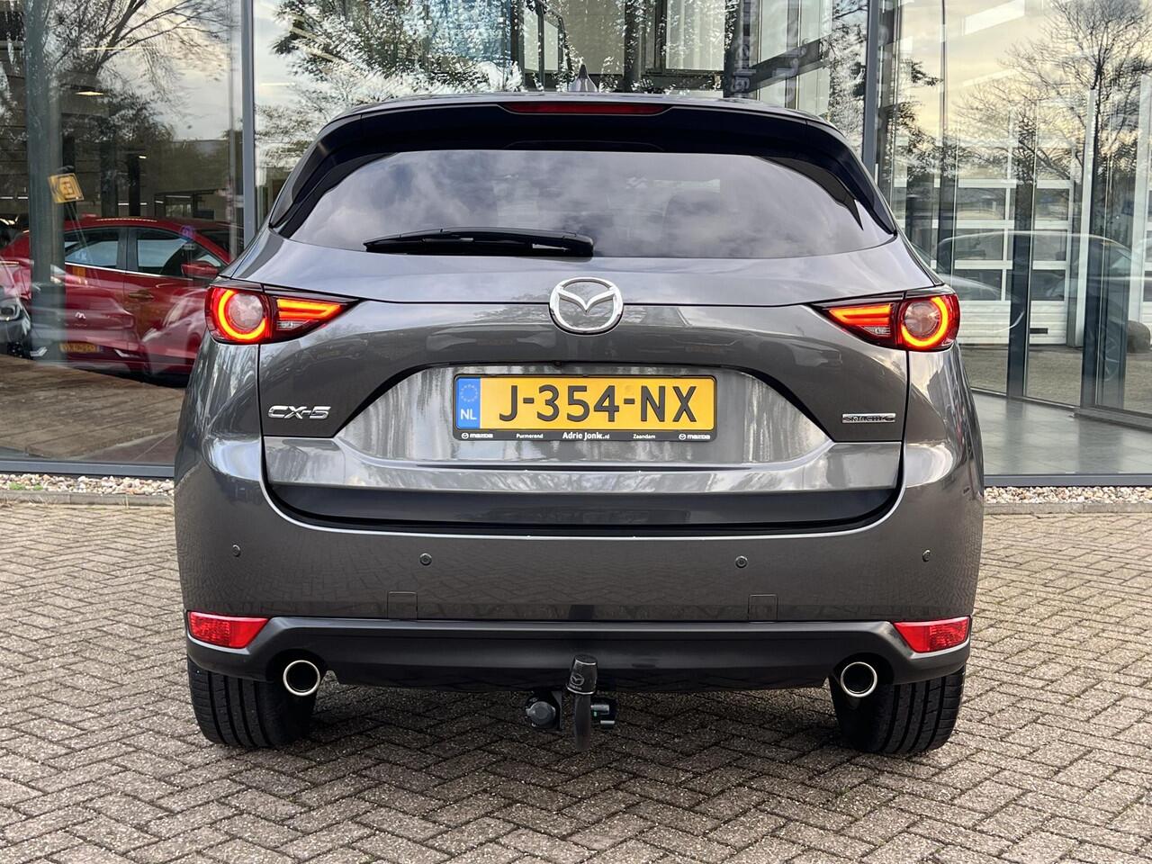 Mazda CX-5 2.0 SkyActiv-G 165 Style Selected AUTOMAAT | TREKHAAK | BOSE | ELEKTR. STOELEN | DODEHOEKDETECTIE | STOEL- EN STUURVERWARMING | LEDER | 360° CAMERA | PARKEERSENSOREN V+A | CARPLAY |