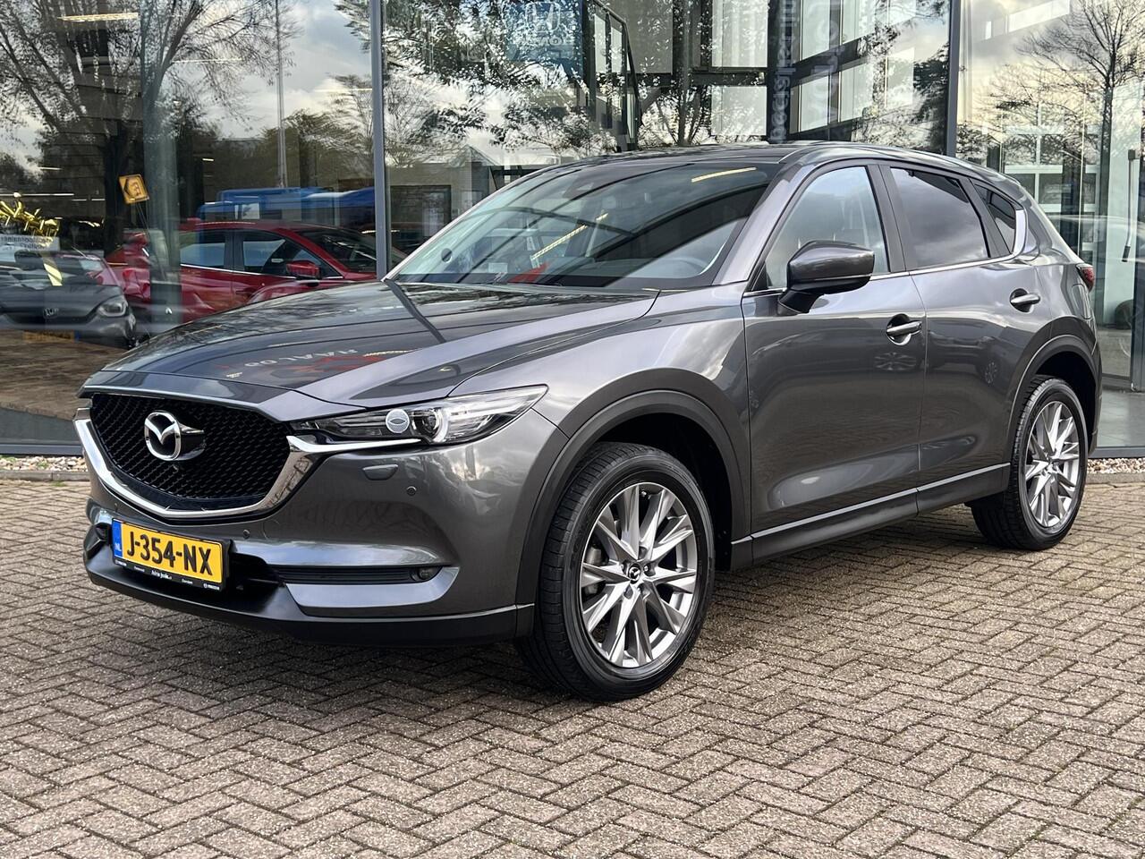 Mazda CX-5 2.0 SkyActiv-G 165 Style Selected AUTOMAAT | TREKHAAK | BOSE | ELEKTR. STOELEN | DODEHOEKDETECTIE | STOEL- EN STUURVERWARMING | LEDER | 360° CAMERA | PARKEERSENSOREN V+A | CARPLAY |