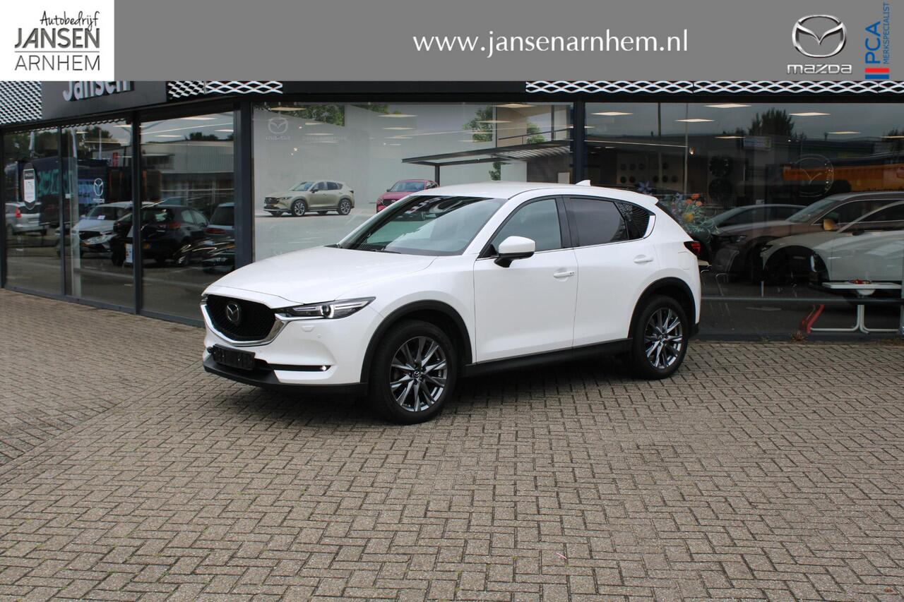 Mazda CX-5 2.5 4WD SkyActiv-G 194 Signature , Automaat, Trekhaak, Adap. Cruise, 360 Camera, Stoelverwarming, Stoelverkoeling, Stuurverwarming, LMV 19 Inch, Bose, HUD, Navi, Apple Carplay, LKA, Clima, AWD