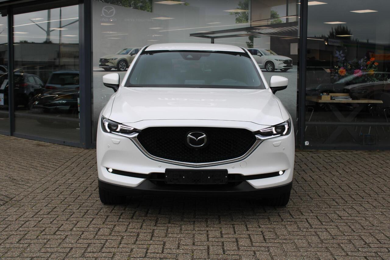 Mazda CX-5 2.5 4WD SkyActiv-G 194 Signature , Automaat, Trekhaak, Adap. Cruise, 360 Camera, Stoelverwarming, Stoelverkoeling, Stuurverwarming, LMV 19 Inch, Bose, HUD, Navi, Apple Carplay, LKA, Clima, AWD