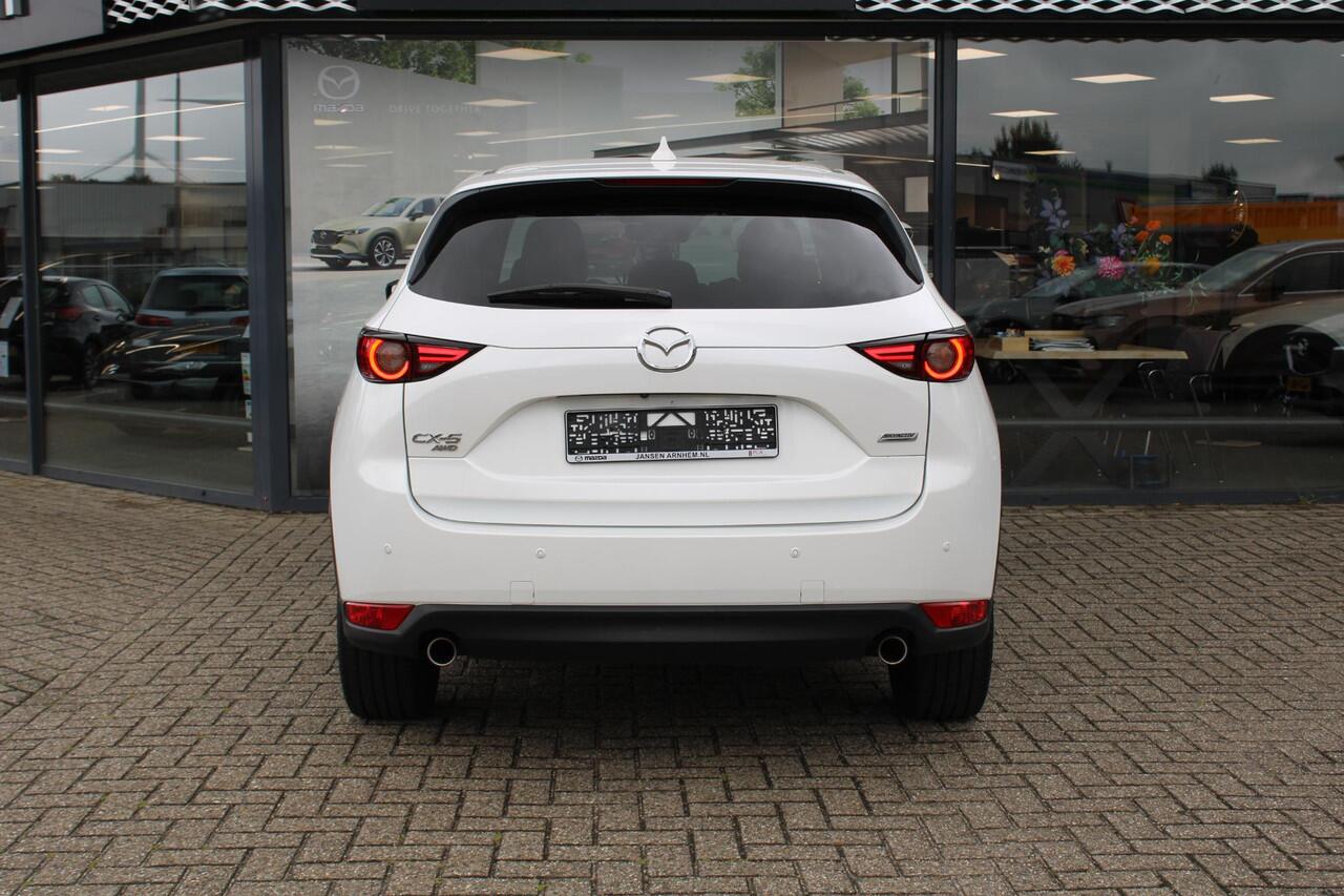 Mazda CX-5 2.5 4WD SkyActiv-G 194 Signature , Automaat, Trekhaak, Adap. Cruise, 360 Camera, Stoelverwarming, Stoelverkoeling, Stuurverwarming, LMV 19 Inch, Bose, HUD, Navi, Apple Carplay, LKA, Clima, AWD