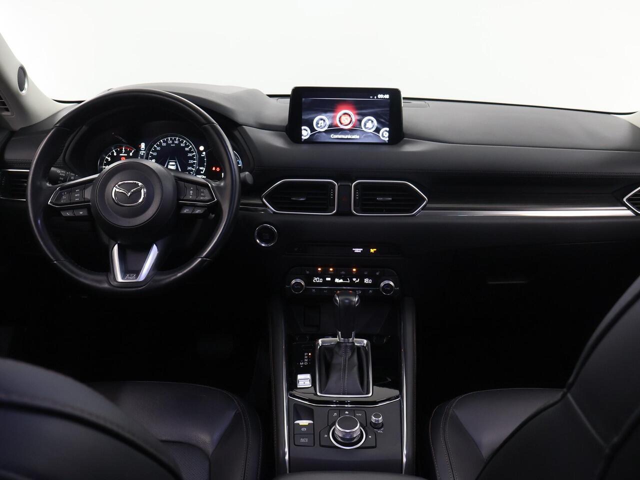 Mazda CX-5 2.0 SkyActiv-G 165 Luxury | 2000kg trekgewicht | Trekhaak | Navigatie | Stoelverwarming/koeling | Ele. verstelbare stoelen + geheugen | 360 Camera | DAB | Apple Carplay/Android Auto | HUD | Bose Audio |