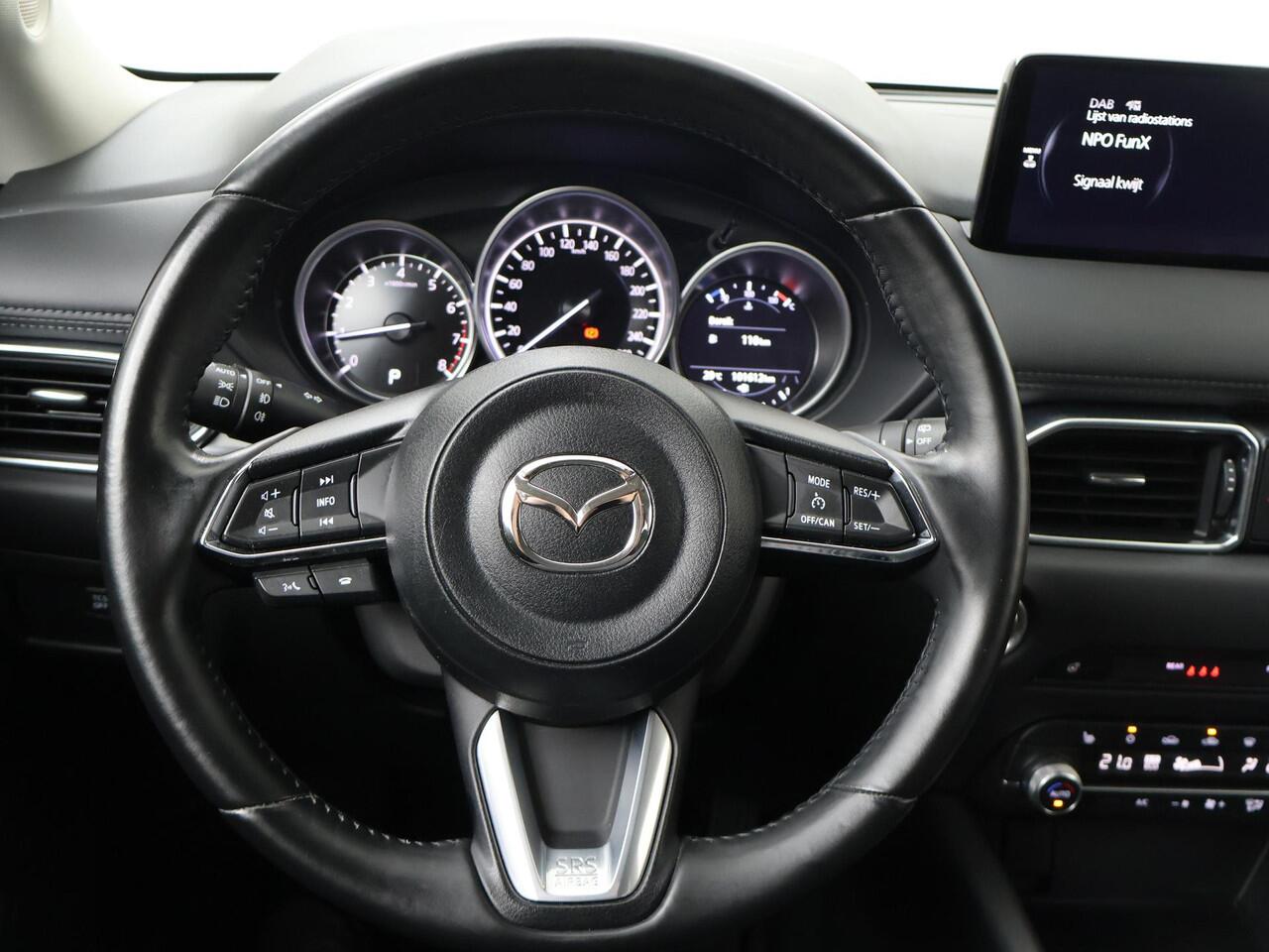 Mazda CX-5 2.0 SkyActiv-G 165 Comfort | 165 PK | Automaat | Multifunctioneel stuurwiel | Spraakbediening | Cruise control | Automatische verlichting | Dab+ | Bluetooth | Navigatie | PDC Voor + Achter | Stuurverwarming | Stoelverwarming | Climate | Autohold |