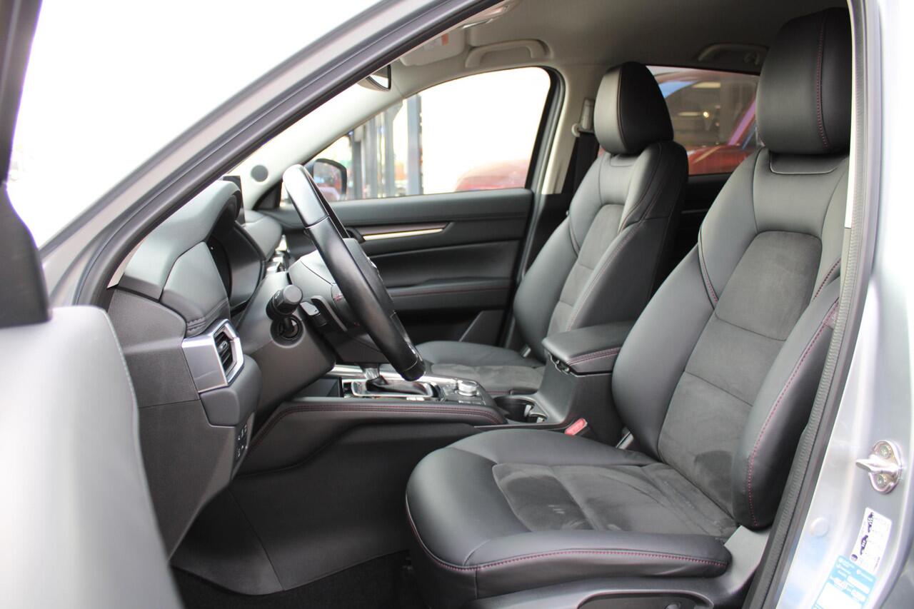 Mazda CX-5 2.5 4WD SkyActiv-G 194 Sportive , Automaat, Trekhaak, Half Leder, Bose, 360 Camera, Adap. Cruise, LMV 19 Inch, AWD, Clima, Stoelverwarming, Stuurverwarming, HUD