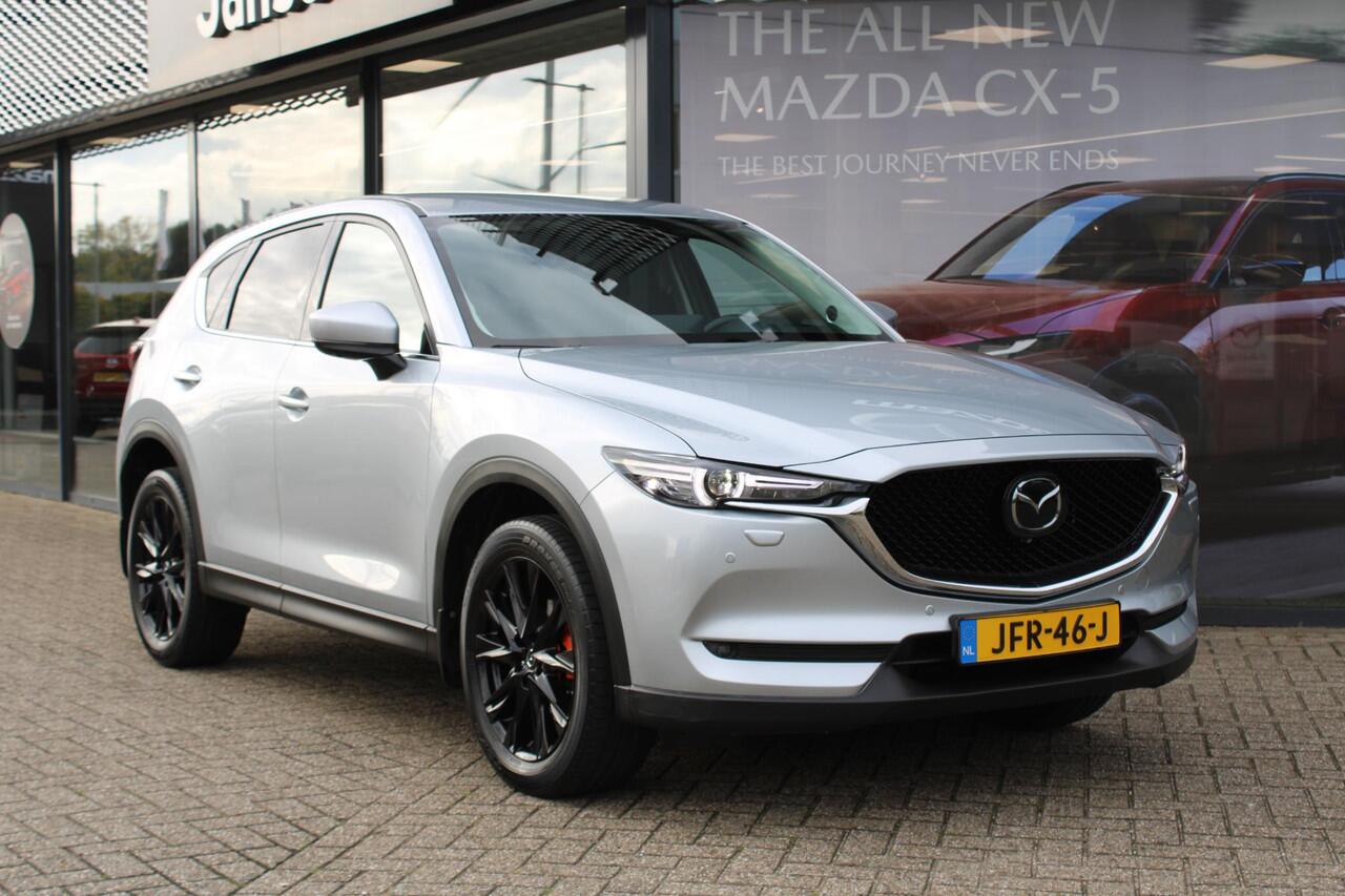 Mazda CX-5 2.5 4WD SkyActiv-G 194 Sportive , Automaat, Trekhaak, Half Leder, Bose, 360 Camera, Adap. Cruise, LMV 19 Inch, AWD, Clima, Stoelverwarming, Stuurverwarming, HUD