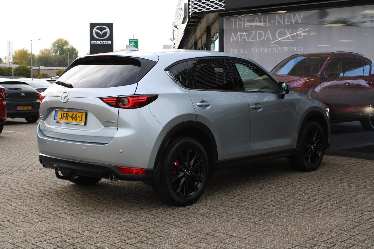 Mazda CX-5 2.5 4WD SkyActiv-G 194 Sportive , Automaat, Trekhaak, Half Leder, Bose, 360 Camera, Adap. Cruise, LMV 19 Inch, AWD, Clima, Stoelverwarming, Stuurverwarming, HUD