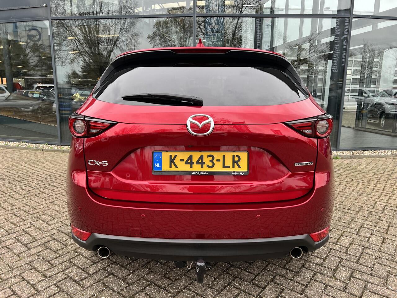 Mazda CX-5 2.0 SkyActiv-G 165 Luxury TREKHAAK | 360 CAMERA | LEDER | HEAD-UP | STOEL VERWARMING | STOEL VENTILATIE | NED. AUTO | DEALER ONDERHOUDEN | LAGE KM STAND 53.273