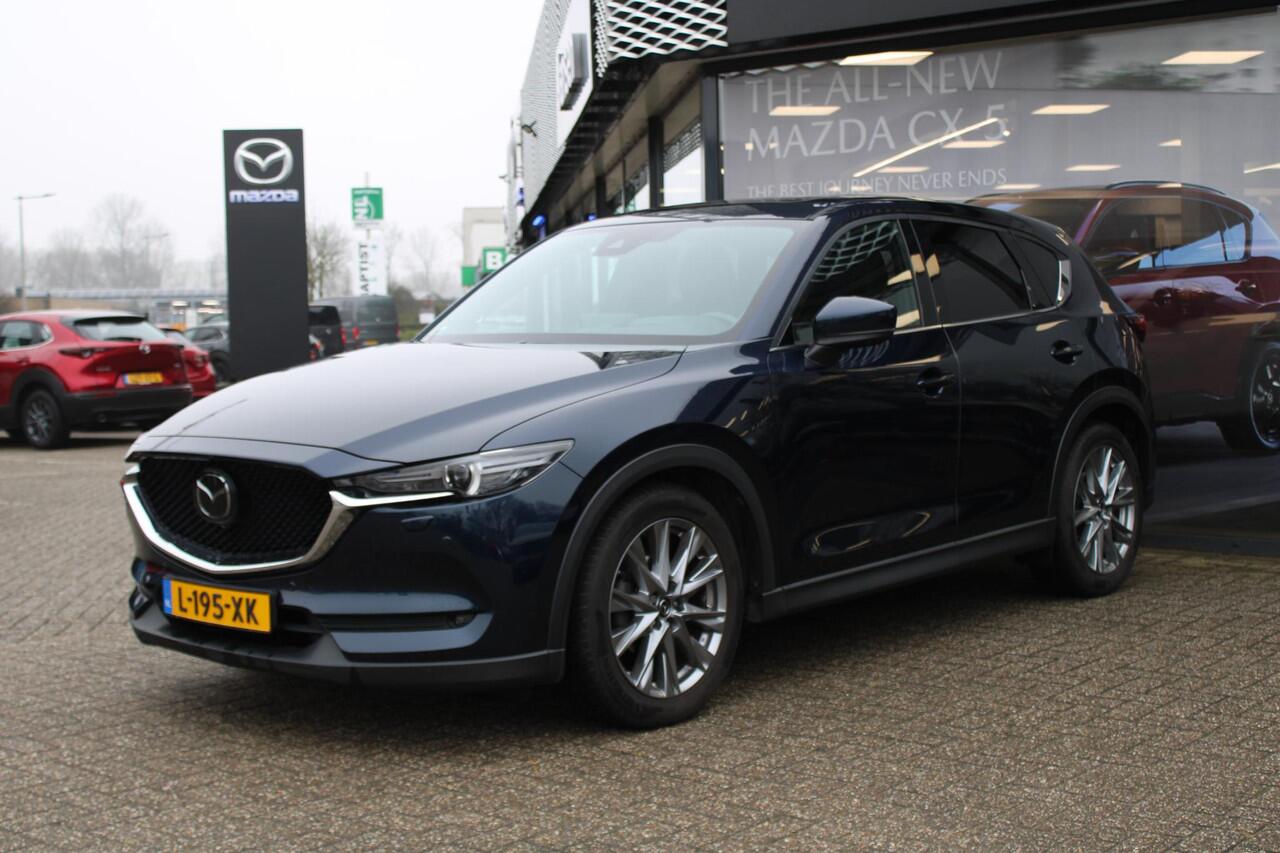 Mazda CX-5 2.0 SkyActiv-G 165 Signature , Automaat, Trekhaak, Sunroof, Leder, All Season, Adap.Cruise, Clima, Navi, 360 Camera, Stoel/Stuurverwarming, Bose, PDC, LKA, LMV 19 Inch, Apple Carplay/Android Auto