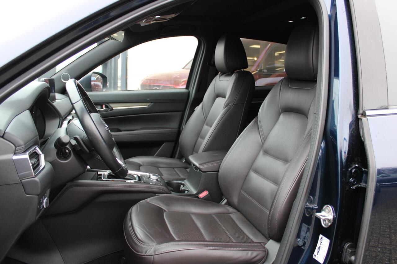 Mazda CX-5 2.0 SkyActiv-G 165 Signature , Automaat, Trekhaak, Sunroof, Leder, All Season, Adap.Cruise, Clima, Navi, 360 Camera, Stoel/Stuurverwarming, Bose, PDC, LKA, LMV 19 Inch, Apple Carplay/Android Auto