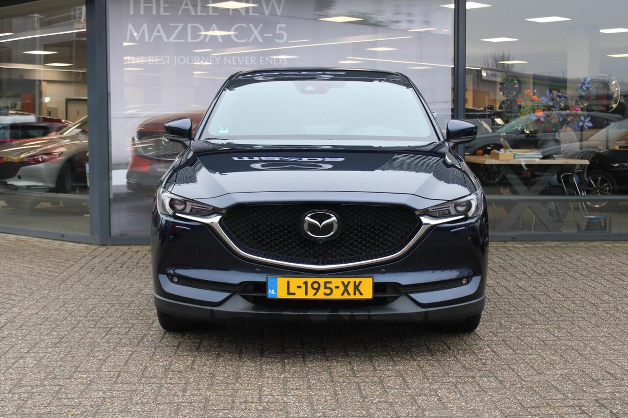 Mazda CX-5 2.0 SkyActiv-G 165 Signature , Automaat, Trekhaak, Sunroof, Leder, All Season, Adap.Cruise, Clima, Navi, 360 Camera, Stoel/Stuurverwarming, Bose, PDC, LKA, LMV 19 Inch, Apple Carplay/Android Auto